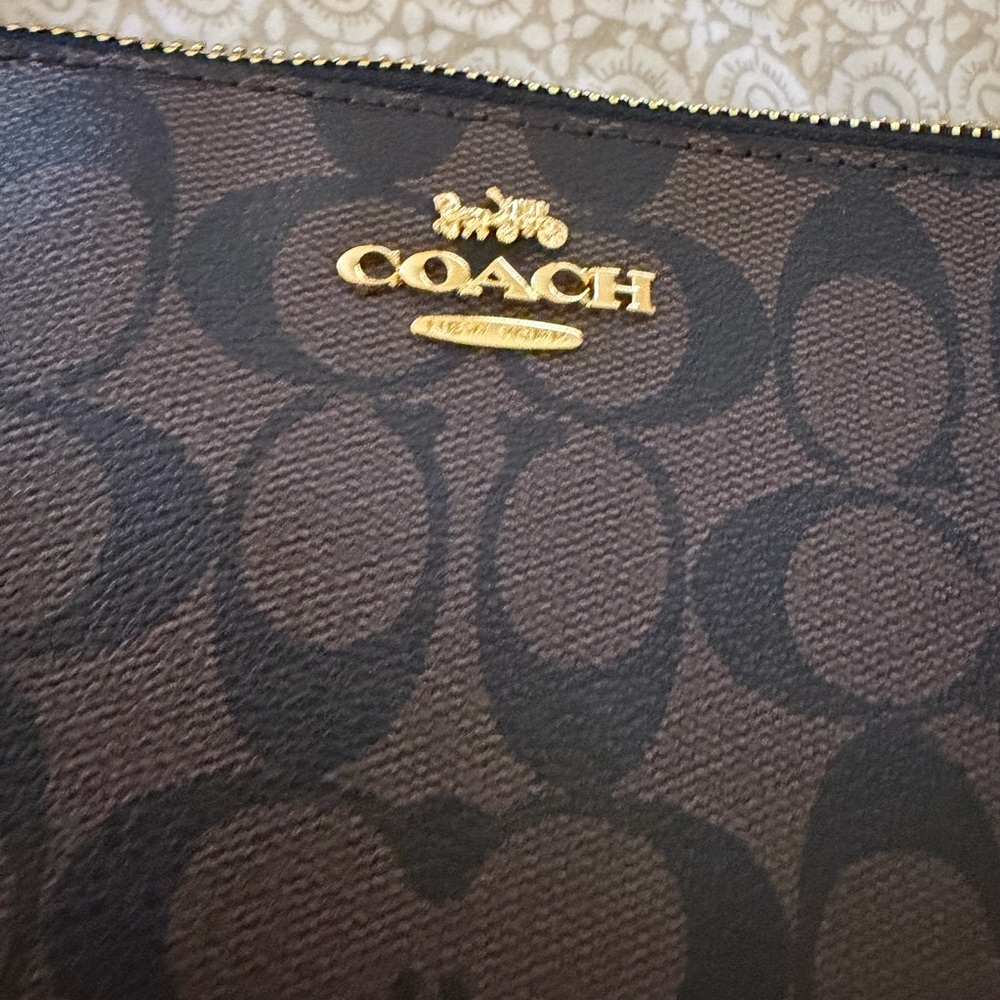 Coach Signature Black and Brown Crossbody Bag - Picture 5 of 5